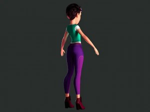 female character peny 3D Model