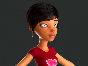 female character mery 3D Model