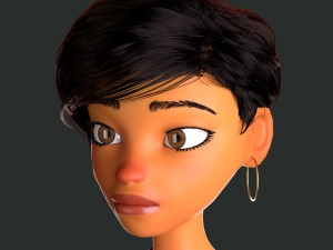 female character mery 3D Model