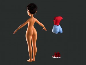 female character mery 3D Model