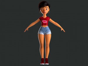 female character mery 3D Model