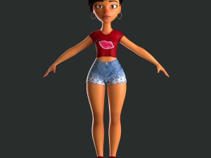 female character mery 3D Model