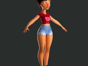 female character mery 3D Model