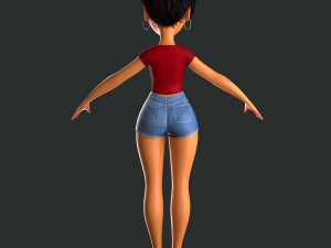 female character mery 3D Model