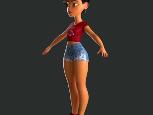 female character mery 3D Model