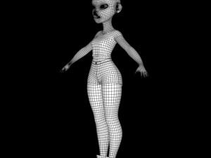 female character mery 3D Model