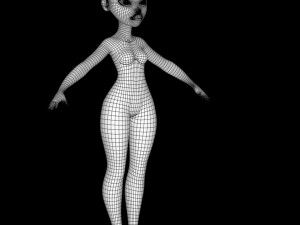 female character mery 3D Model
