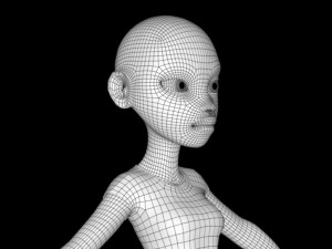 female character mery 3D Model