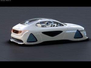 Affekta X-Fusion S2 BEST FUTURISTIC SCI-FI CYBER concept car Low-poly 3D मॉडल