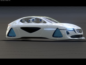 Affekta X-Fusion S2 BEST FUTURISTIC SCI-FI CYBER concept car Low-poly 3D मॉडल