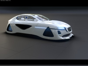 Affekta X-Fusion S2 BEST FUTURISTIC SCI-FI CYBER concept car Low-poly 3D मॉडल