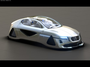 Affekta X-Fusion S2 BEST FUTURISTIC SCI-FI CYBER concept car Low-poly 3D मॉडल