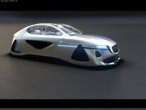 Affekta X-Fusion S2 BEST FUTURISTIC SCI-FI CYBER concept car Low-poly 3D मॉडल