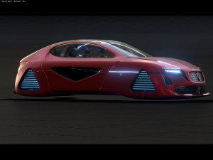 Affekta X-Fusion S2 BEST FUTURISTIC SCI-FI CYBER concept car Low-poly 3D मॉडल