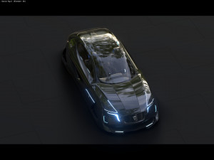 Affekta X-Fusion S2 BEST FUTURISTIC SCI-FI CYBER concept car Low-poly 3D मॉडल