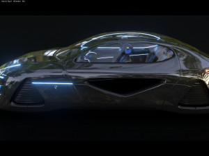 Affekta X-Fusion S2 BEST FUTURISTIC SCI-FI CYBER concept car Low-poly 3D मॉडल