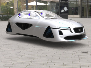 Affekta X-Fusion S2 BEST FUTURISTIC SCI-FI CYBER concept car Low-poly 3D मॉडल