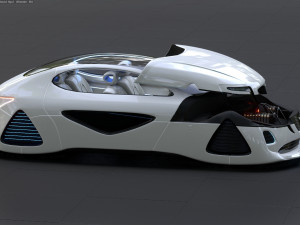 Affekta X-Fusion S2 BEST FUTURISTIC SCI-FI CYBER concept car Low-poly 3D मॉडल