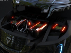 Affekta X-Fusion S2 BEST FUTURISTIC SCI-FI CYBER concept car Low-poly 3D मॉडल