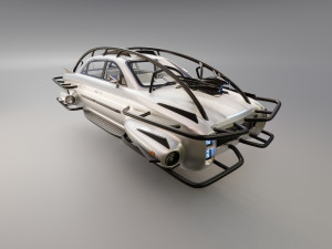 Affekta 300 Concept oldtimer retro Cyberpunk HD 3D Модель