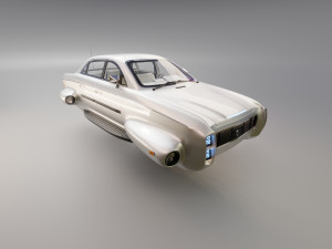 Affekta 300 Concept oldtimer retro Cyberpunk HD 3D Модель