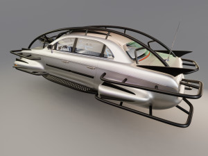Affekta 300 Concept oldtimer retro Cyberpunk HD 3D Модель