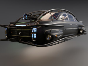 Affekta 300 Concept oldtimer retro Cyberpunk HD 3D Модель