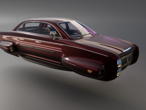 Affekta 300 Concept oldtimer retro Cyberpunk HD 3D Модель