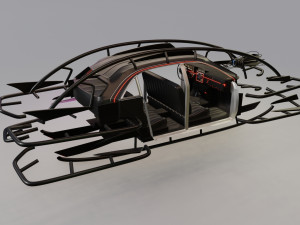 Affekta 300 Concept oldtimer retro Cyberpunk HD 3D Модель