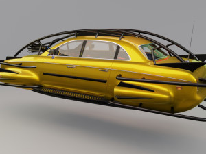Affekta 300 Concept oldtimer retro Cyberpunk HD 3D Модель