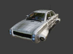 Affekta 300 Concept oldtimer retro Cyberpunk HD 3D Модель