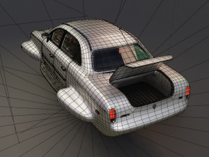 Affekta 300 Concept oldtimer retro Cyberpunk HD 3D Модель