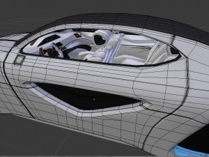Affekta X-Fusion S1 Sci-Fi concept car BEST FUTURISTIC DESIGN Model 3D