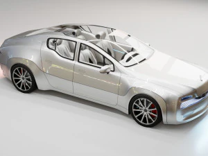 Affekta Luxuria 2022 Concept futuristic cyberpunk car BEST DESIGN 3D Model