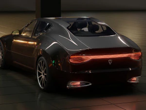 Affekta Luxuria 2022 Concept futuristic cyberpunk car BEST DESIGN 3D Model