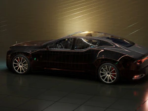 Affekta Luxuria 2022 Concept futuristic cyberpunk car BEST DESIGN 3D Model