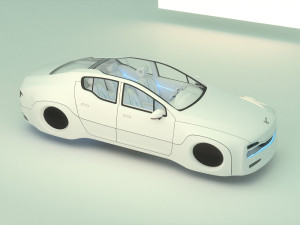 Affekta X-Luxuria BEST FUTURISTIC DESIGN cyberpunk concept car 3D Model