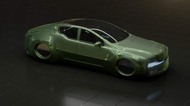 Affekta X-Luxuria BEST FUTURISTIC DESIGN cyberpunk concept car 3D Model .c4d .max .obj .3ds .fbx .stl .blend 