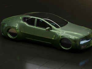 Affekta X-Luxuria BEST FUTURISTIC DESIGN cyberpunk concept car 3Dモデル