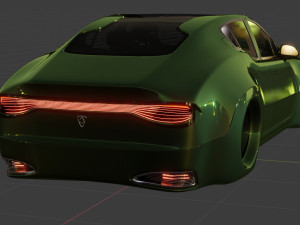 Affekta X-Luxuria BEST FUTURISTIC DESIGN cyberpunk concept car 3D Model