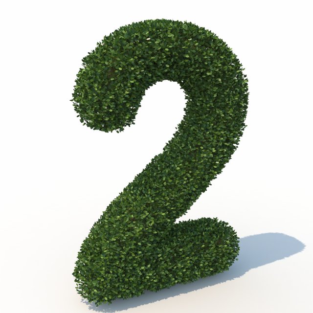 hedge 2 Model 3D .c4d .max .obj .3ds .fbx .stl .blend 