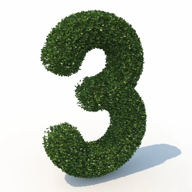 hedge 3 3D Model .c4d .max .obj .3ds .fbx .stl .blend 