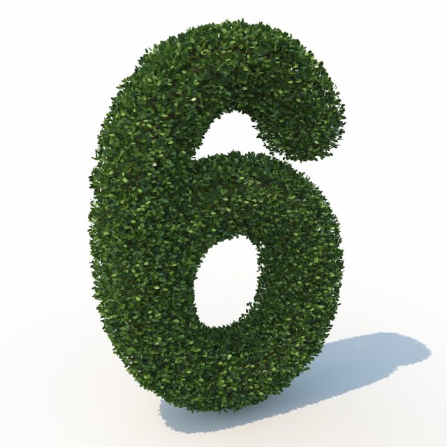 hedge 6 3Dモデル .c4d .max .obj .3ds .fbx .stl .blend 