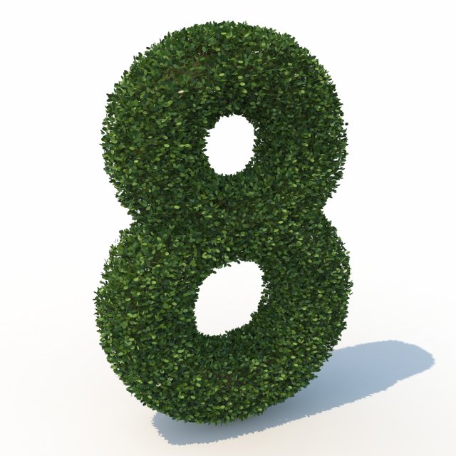 hedge 8 Model 3D .c4d .max .obj .3ds .fbx .stl .blend 