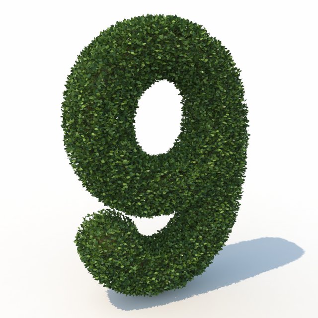 hedge 9 3D Model .c4d .max .obj .3ds .fbx .stl .blend 