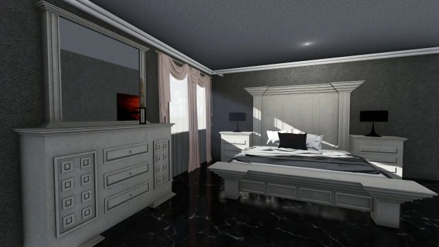 bedroom model amberes vintage 3D Model .c4d .max .obj .3ds .fbx .stl .blend 