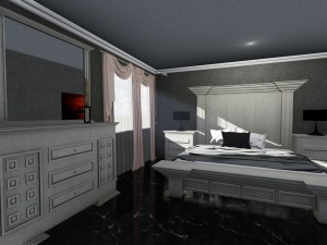 bedroom model amberes vintage 3D Model