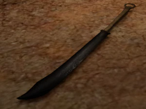 pedang cina Model 3D