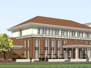 gedung sekolah pemerintah Model 3D