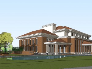 government- school building Modelo 3D